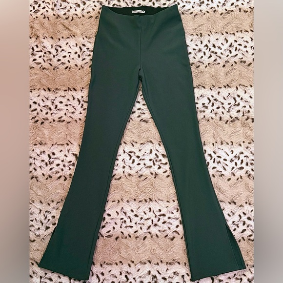 Zara High Rise Split Hem Ribbed Pants - Picture 3 of 6